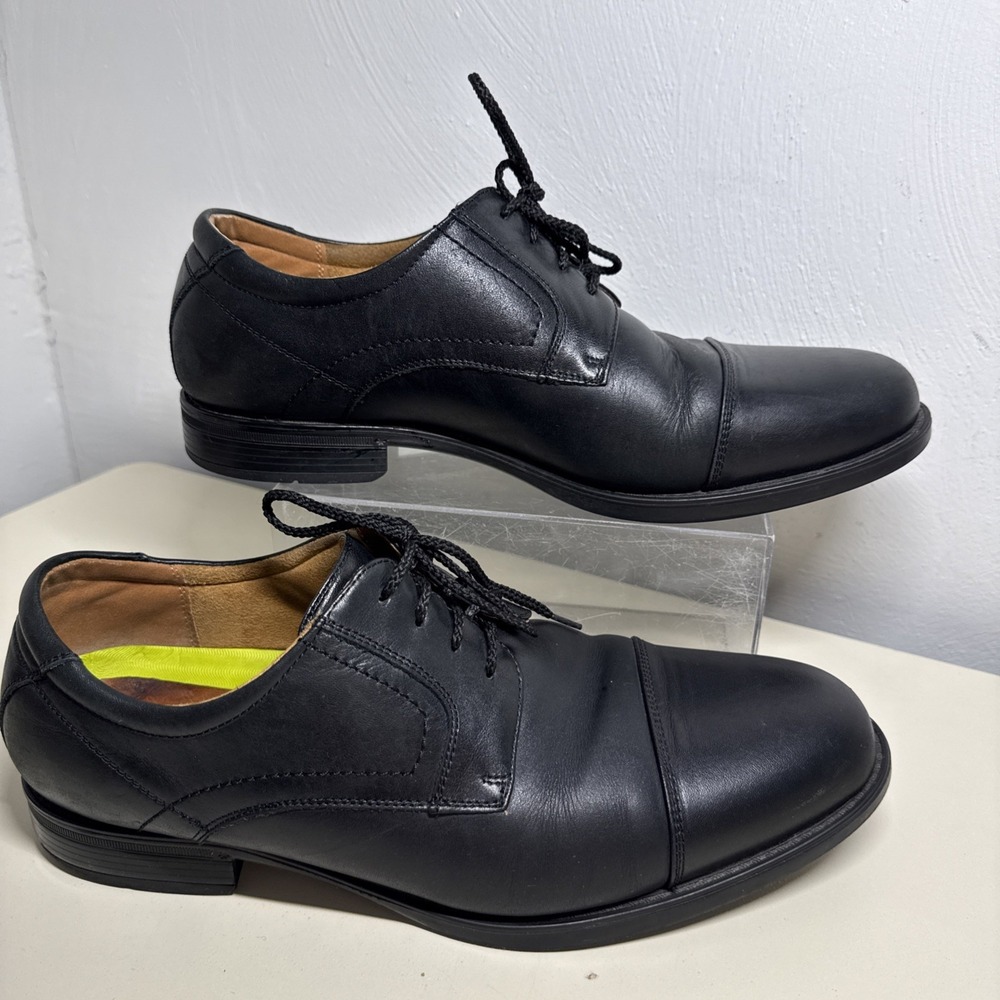 Florsheim Comfortech Ortholite Men's Black Leather Oxford Dress Shoes 10,5 EEE